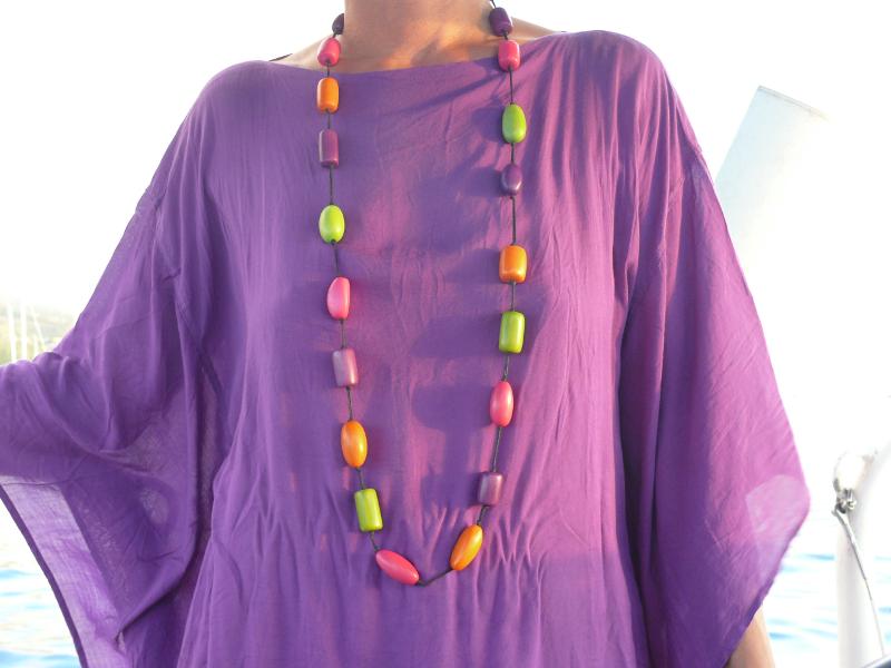 Kunterbunt - Collier 1,2m mit 21 Taguateilen