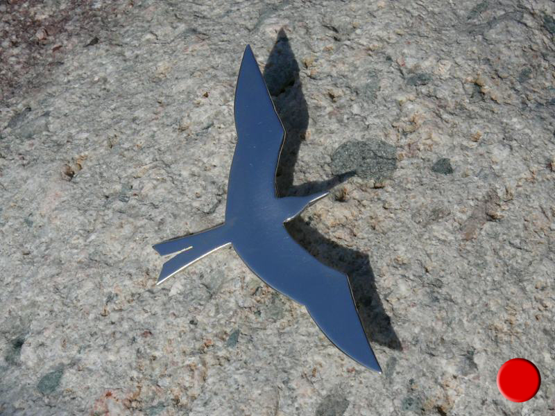 Fregattvogel, Brosche aus Silber 925