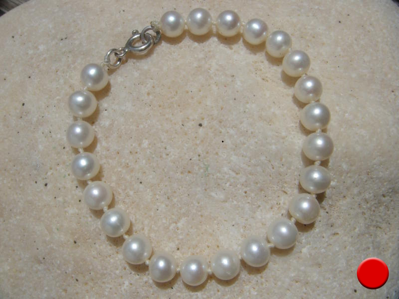 Zuchtperlenarmband mit 925er Silberverschluss