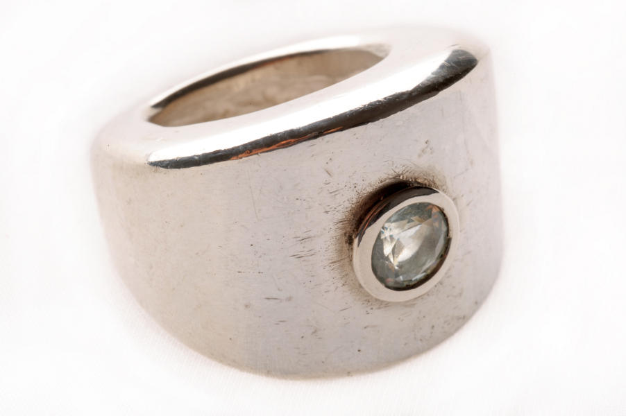 Blaukantig - 925er Silber und Aquamarin